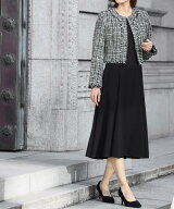 【SALE／32%OFF】Flolia ツイードノーカラージャケット・ワンピースセットアップセレモニースーツ 【洗え…