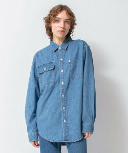 Johnbull Private labo �yDENIM DELIGHT DAYS�z�f�j���^�b�N�{�^���V���c �W�����u���v���C�x�[�g���{ �g�b�v�X �V���c�E�u���E�X �u���[�y���������z