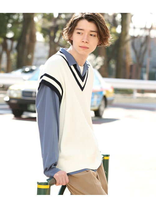 Junred Bigシルエット チルデンニットベスト Rakuten Fashion 楽天 Junred Bigシルエット チルデンニットベスト Rakuten Fashion 楽天