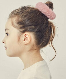 【SALE／20%OFF】a.v.v [KIDS]フェイクファーシュシュ アー・ヴェ・ヴェ ヘアアクセサリー その他のヘアアクセサリー ピンク グレー