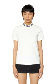 【SALE／30%OFF】DIESEL レディース 半袖Tシャツ ロゴ ディーゼル トップス カットソー・Tシャツ ホワイト ブラック ピンク【送料無料】