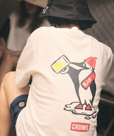 CHUMS 別注 バックプリント クルーネック DRINK Tee フリークスストア トップス カットソー・Tシャツ ホワイト ブラック【送料無料】