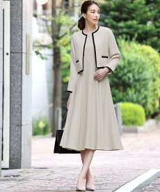 【SALE／17%OFF】Flolia ノーカラージャケット・フレアワンピースセットアップセレモニースーツ リバーフィールド アンド コー スーツ・フォーマル セットアップスーツ【送料無料】