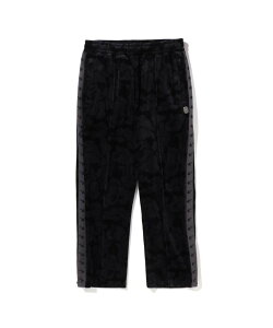 A BATHING APE SOLID CAMO VELOUR METAL ONE POINT RELAXED FIT TRACK PANTS A xCVO GCv pc W[WEXEFbgpc ubN bhyz