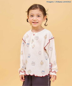 apres les cours 【アニメちいかわ】ワッフルヘンリーネックTシャツ(セットアップ可) エフオーオンラインストア トップス カットソー・Tシャツ ホワイト ピンク パープル