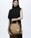 【TOPKAPI】ストライプハンドル キルティング トートバッグ A4対応 軽量