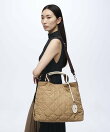 【TOPKAPI】ストライプハンドル キルティング トートバッグ A4対応 軽量