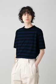 MHL. COTTON LINEN STRIPE JERSEY マーガレット・ハウエル トップス その他のトップス ブルー ホワイト【送料無料】