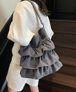 フリルショルダーバッグ ティアードバッグ