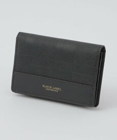 【SALE／25%OFF】BLACK LABEL CRESTBRIDGE エンボスチェックカードケース ブルーレーベル / ブラックレーベル・クレストブリッジ 財布・ポーチ・ケース コインケース・小銭入れ・札入れ ブラック グレー【送料無料】