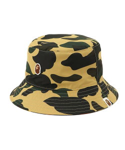A BATHING APE 1ST CAMO ONE POINT REVERSIBLE HAT �A �x�C�V���O �G�C�v �X�q �n�b�g �C�G���[ �O���[���y���������z