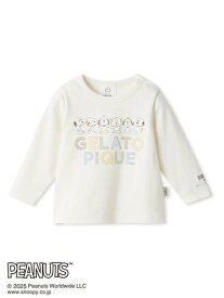 【SALE／30%OFF】gelato pique 【PEANUTS PUPPIES】【BABY】ワンポイントロンT ジェラートピケ トップス カットソー・Tシャツ ホワイト
