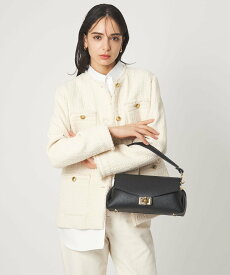 【SALE／10%OFF】UNITED ARROWS green label relaxing ＜MARCO BIANCHINI＞フラップバッグ / ワンハンドル ユナイテッドアローズ グリーンレーベルリラクシング バッグ ショルダーバッグ ベージュ ブラック【送料無料】