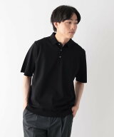 GLOBAL WORK アンチピリングハイゲージ/ポロ/半袖/646789 グローバルワーク トップス ニット ブラック ホ…