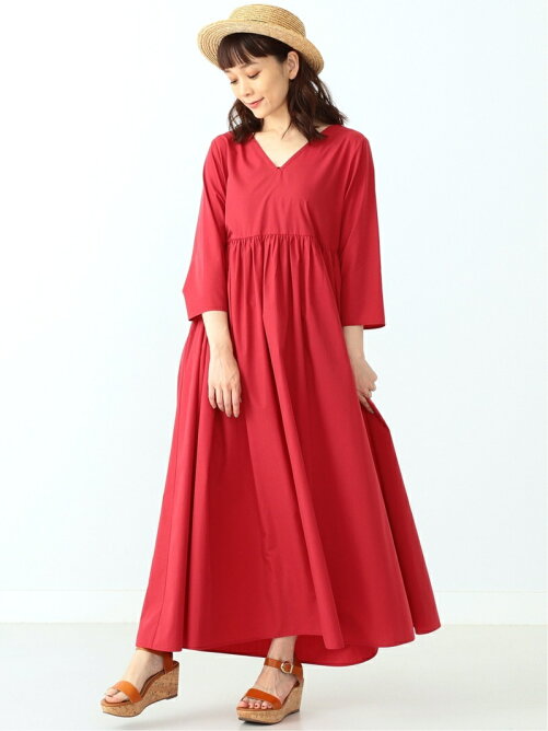 Carolina Glaser Carolina Glaser 七分袖 ロングワンピース カロリナグレイサー Beams ビームス Rakuten Fashion 楽天ファッション 旧楽天ブランドアベニュー Ae7757