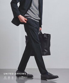 UNITED ARROWS ミノテック ノープリーツパンツ COZY -ウォッシャブル・ストレッチ・撥水- ユナイテッドアローズ スーツ・フォーマル セットアップスーツ ネイビー ベージュ【送料無料】