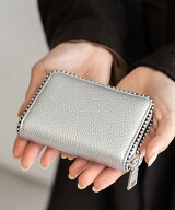 【SALE／10%OFF】aroco ボールスタッズカード&コインケース レディース スキミング防止 カードケース ニ…