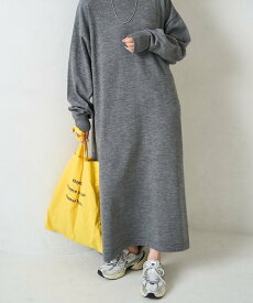 【SALE／40%OFF】FREAK'S STORE フレア マキシ カラー ニット ワンピース【限定展開】 25AW フリークスストア ワンピース・ドレス ワンピース ネイビー レッド ベージュ ブラック グレー