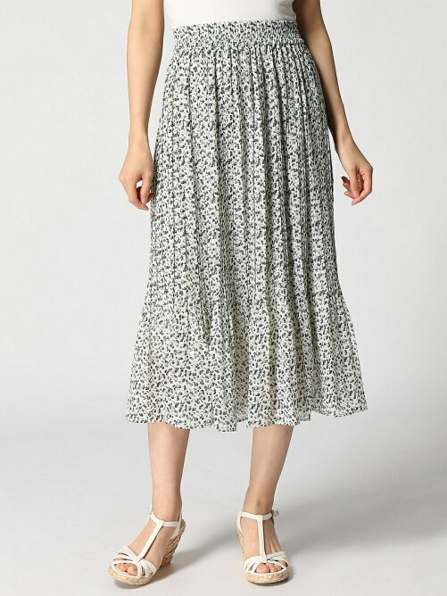 Lowrys Farm ハナガラケシプリーツスカート Rakuten Fashion 楽天