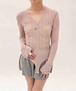 EDIT.FOR LULU �yEMILY ODA/�G�~���[�I�_�zLong Sleeve Lace Bodysuit �G�f�B�b�g �t�H�[ ���� �g�b�v�X �j�b�g �s���N�y���������z