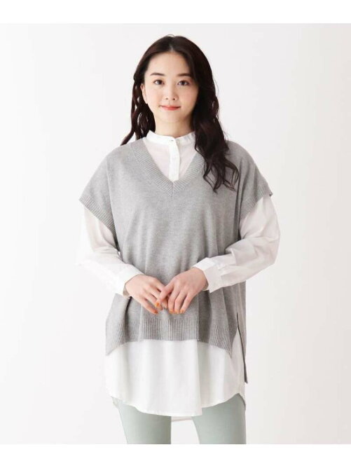 Shoo La Rue 2点セット ニットベスト シャツワンピース Rakuten Fashion 楽天ファッション 旧楽天ブランドアベニュー Cg6758