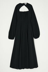 【SALE／70%OFF】MOUSSY OPEN NECK TUCK DRESS マウジー ワンピース・ドレス ワンピース ブラック ホワイト【送料無料】