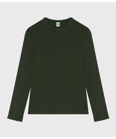 【SALE／20%OFF】PETIT BATEAU ポワンココット長袖Tシャツ プチバトー トップス カットソー・Tシャツ ホワイト グリーン ブラック【送料無料】