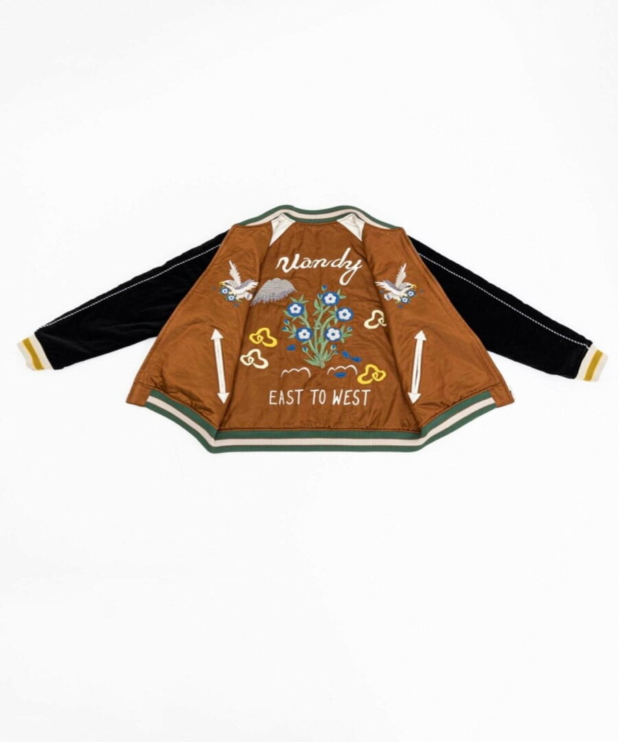 【SALE/20%OFF】VANDY THE PINK 【VANDY THE PINK】REVERSIBLE SUKAJAN JACKET ネバーマインドザエックスユー/チカシツプラス ジャケット・アウター スタジャン・スカジャン ブラック【送料無料】 - メイン画像 20