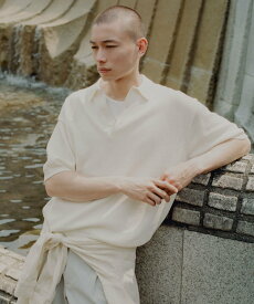 【SALE／30%OFF】URBAN RESEARCH ウール ワシ ニットポロ アーバンリサーチ トップス ポロシャツ ホワイト ネイビー【送料無料】
