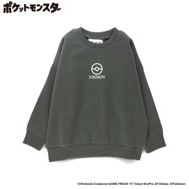 branshes 【ポケットモンスター(ポケモン)】裏起毛トレーナー ブランシェス トップス スウェット・トレーナー グレー