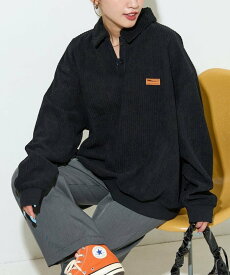 FREAK'S STORE ボア襟 カットコーデュロイ × 裏フリース トップス【限定展開】 25AW フリークスストア トップス その他のトップス ブラック ブラウン グリーン ブルー ホワイト【送料無料】