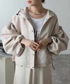 【SALE／49%OFF】mitis mitis/(W)バルーンスリーブマウンテンパーカー リラクロ ジャケット・アウター マウンテンパーカー カーキグリーン ブラック ベージュ ブルー