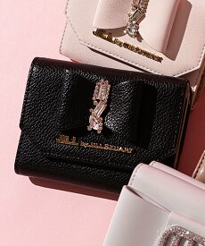 JILL by JILL STUART リボンビジューウォレットミニ財布 ジル バイ ジル スチュアート 財布・ポーチ・ケース 財布 ホワイト ブルー ブラック ピンク【送料無料】