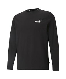 PUMA メンズ ESS NO.1 ロゴ 長袖 Tシャツ プーマ トップス カットソー・Tシャツ ブラック