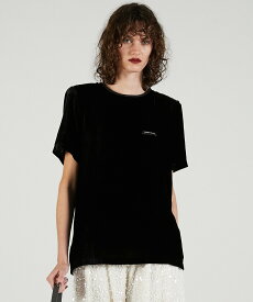 PRANK PROJECT ショルダーギャザーベロアTシャツ プランク プロジェクト トップス カットソー・Tシャツ グレー イエロー ピンク【送料無料】