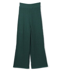 【SALE／70%OFF】uncrave シースルーケーブルニット パンツ アンクレイヴ パンツ その他のパンツ ブラウン グリーン ホワイト ブラック【送料無料】