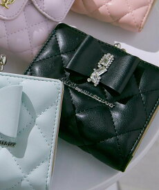 JILL by JILL STUART RIBBONキルトウォレット ジル バイ ジル スチュアート 財布・ポーチ・ケース 財布 ピンク ブルー ブラック【送料無料】