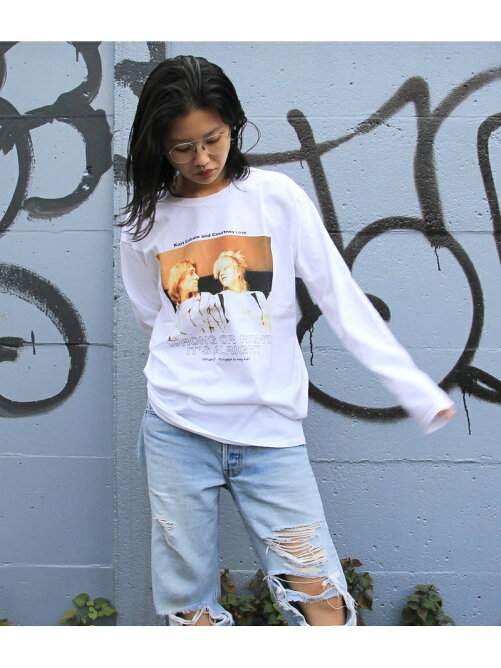 Bonjour Records Bonjour Records カート コートニー L S Tee Rakuten Fashion 楽天 ファッション 旧楽天ブランドアベニュー Bw2760