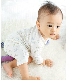 fillot de bebe reduction 【 日本製 】 コットン 40/- フライス カバーオール (60~80cm) ベベ オンライン ストア マタニティウェア・ベビー用品 ベビー肌着・新生児服 ブルー ホワイト ピンク ベージュ