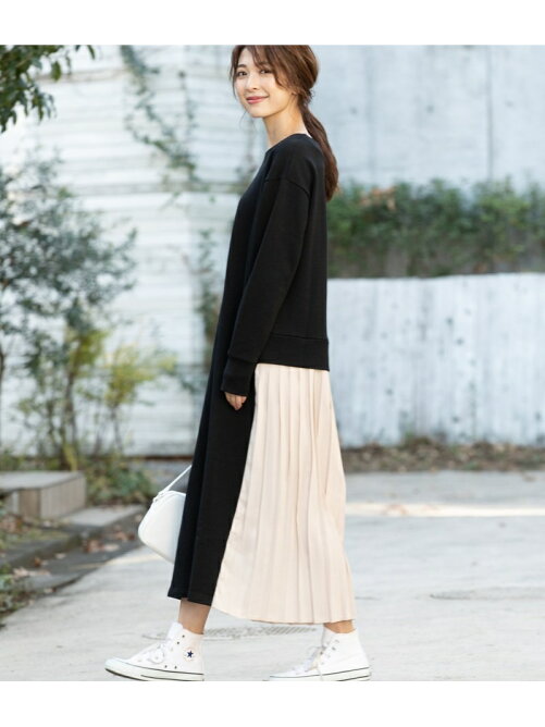 Vis Web限定 ドッキングプリーツワンピース Rakuten Fashion 楽天ファッション 旧楽天ブランドアベニュー Q