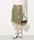 <新色追加>別注 ロゴベルト付き ツイル ショートパンツ/ハーフパンツ