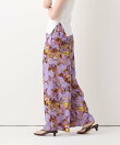 ボタニカルプリントパンツ