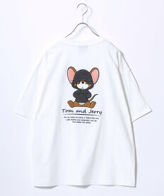 【SALE／20%OFF】トムとジェリー 【再入荷】Tom and Jerry トムとジェリー Tシャツ メンズ オーバーサイズ ワンポイント サガラ刺繍 半袖 ティーシャツ レディース ユニセックス マルカワ トップス カットソー・Tシャツ ホワイト ブラック ブルー グレー ネイビー ベージュ