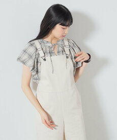 BEAMS HEART WOMEN BEAMS HEART / ネックフリル バルーン袖 プルオーバー ビームス ハート トップス シャツ・ブラウス オレンジ ホワイト【送料無料】