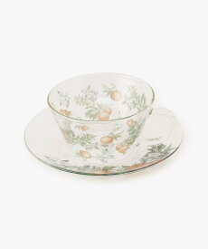 Afternoon Tea LIVING 耐熱ガラスカップ&ソーサー/Kew Gardens アフタヌーンティー・リビング 食器・調理器具・キッチン用品 グラス・マグカップ・タンブラー オレンジ