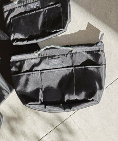 LAKOLE ロープハンドルバッグインバッグ(L) ラコレ 財布・ポーチ・ケース ポーチ ブラック グレー