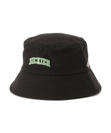 Dickies DICKIES/(U)DK COLLEGE BUCKET HAT ハンドサイン 帽子 ハット ブラック ブルー ホワイト