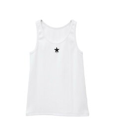 CONVERSE TOKYO WOMEN STAR★ ONEPOINT RIB TANK TOP コンバーストウキョウ トップス ノースリーブ・タンクトップ ホワイト グレー【送料無料】