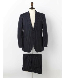 �ySALE�^50%OFF�zAquascutum MEN �yUK Traditional�zBanker Stripe Suit �A�N�A�X�L���[�^�� �X�[�c�E�t�H�[�}�� �Z�b�g�A�b�v�X�[�c �l�C�r�[�y���������z