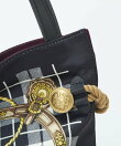 【TREASURE TOPKAPI】マイルドサテン スカーフ柄 トートバッグ
